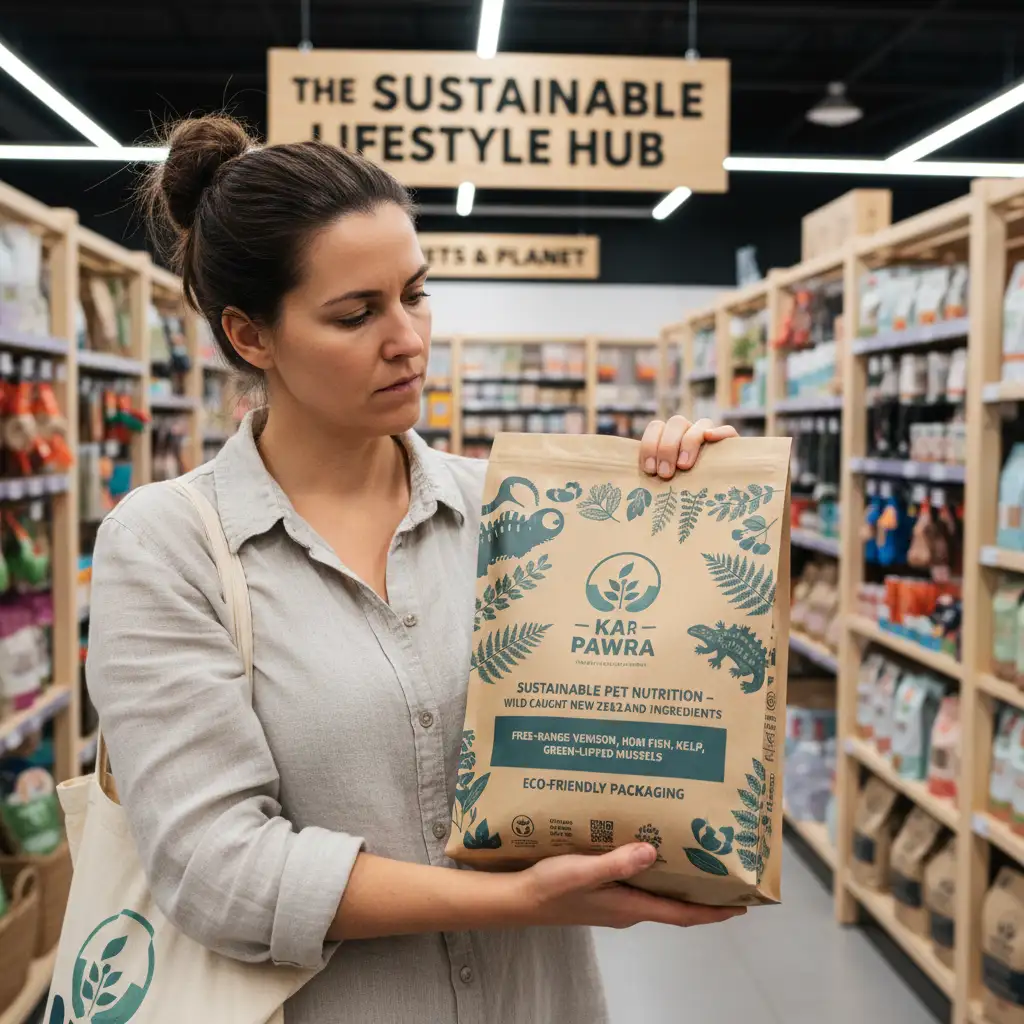 Choosing sustainable pet food with eco-friendly packaging