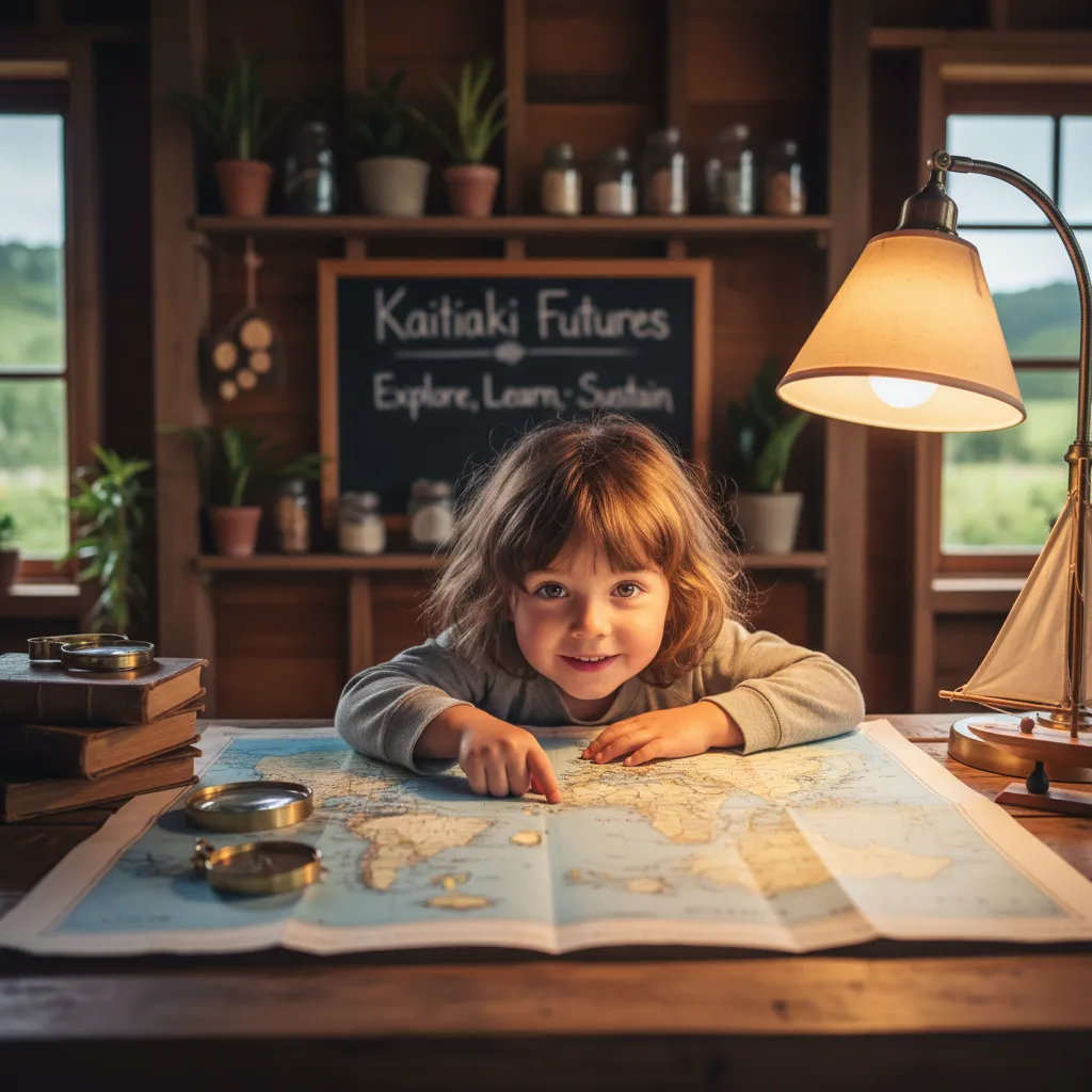 Child exploring maps, fostering curiosity and adventure