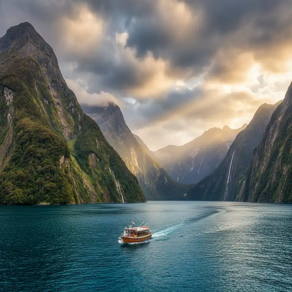 Milford Sound, New Zealand, showcasing eco-friendly tourism