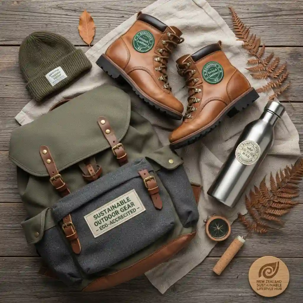 Selection of ethically sourced and eco-friendly outdoor equipment