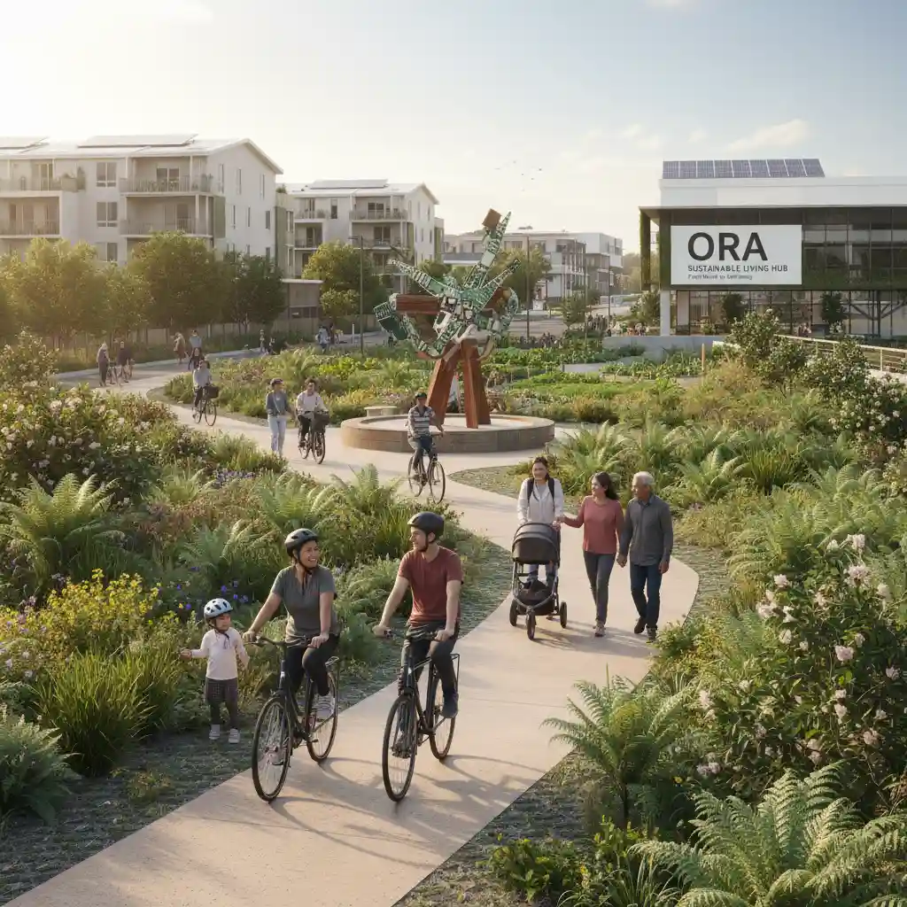 Community engaging with sustainable urban design in New Zealand