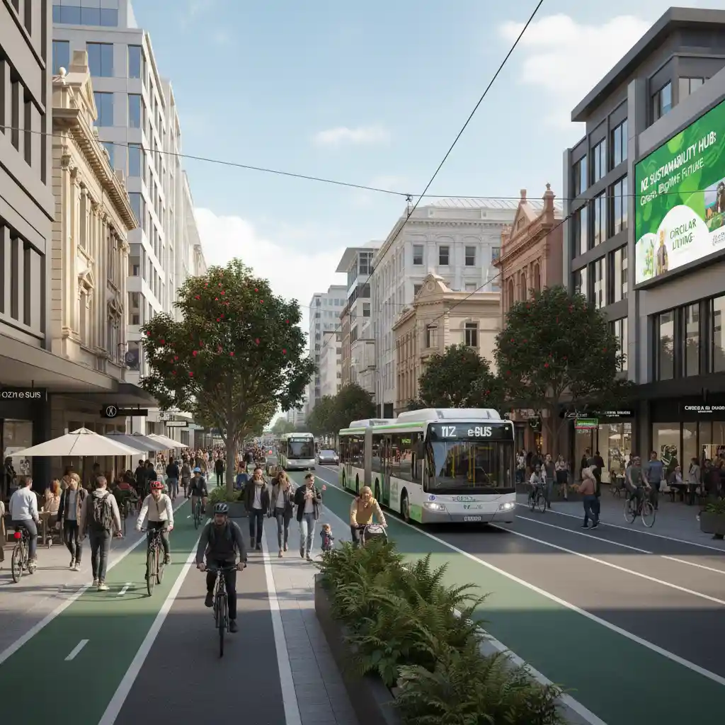 Sustainable urban transport in a New Zealand city