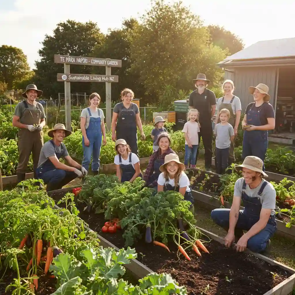 Community garden project in New Zealand