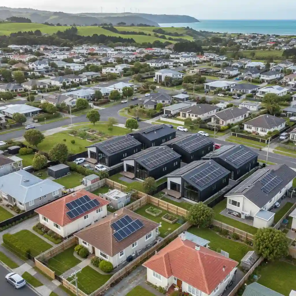 New Zealand housing with potential for energy efficiency improvements