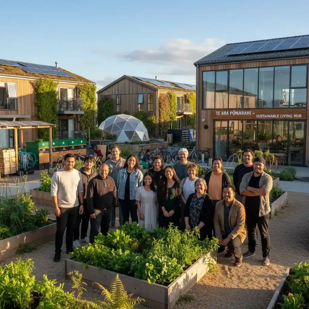 Happy New Zealanders in an energy-efficient community