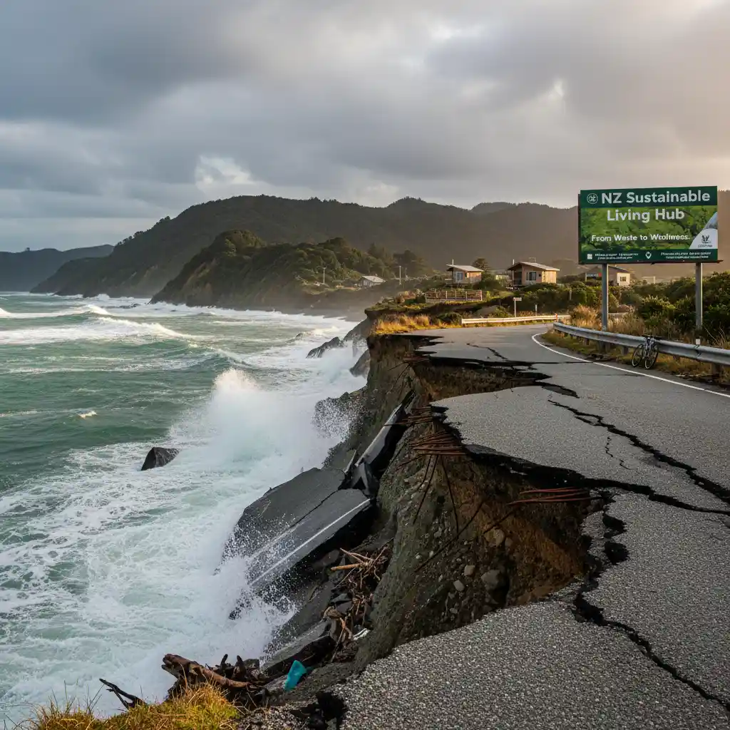 Coastal erosion threatening New Zealand's infrastructure due to climate change
