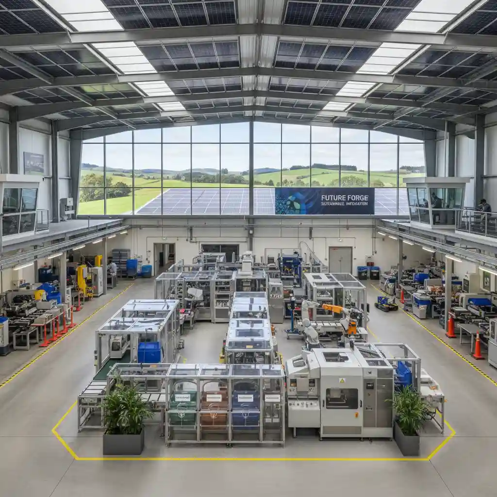 Efficient waste sorting and sustainable factory operations