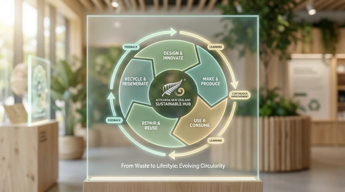 Infographic illustrating continuous improvement in sustainability reporting