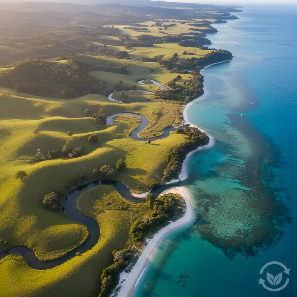 Healthy New Zealand landscape symbolizing environmental compliance