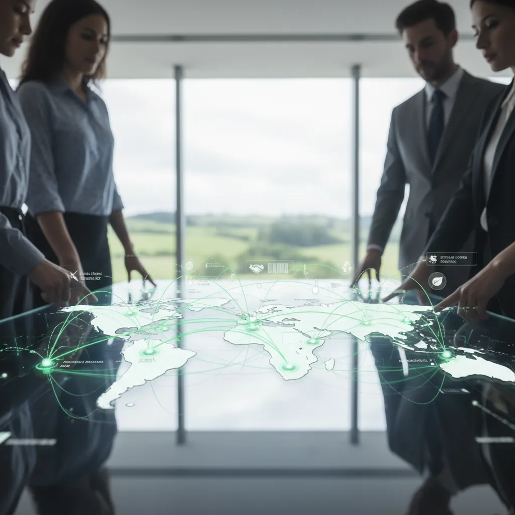 Transparent global supply chain for sustainable sourcing